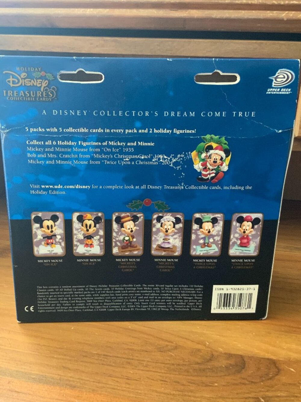 DISNEY HOLIDAY TREASURES COLLECTIBLE CARDS & MICKEY & MINNIE FIGURINES BNIB - Picture 2 of 5